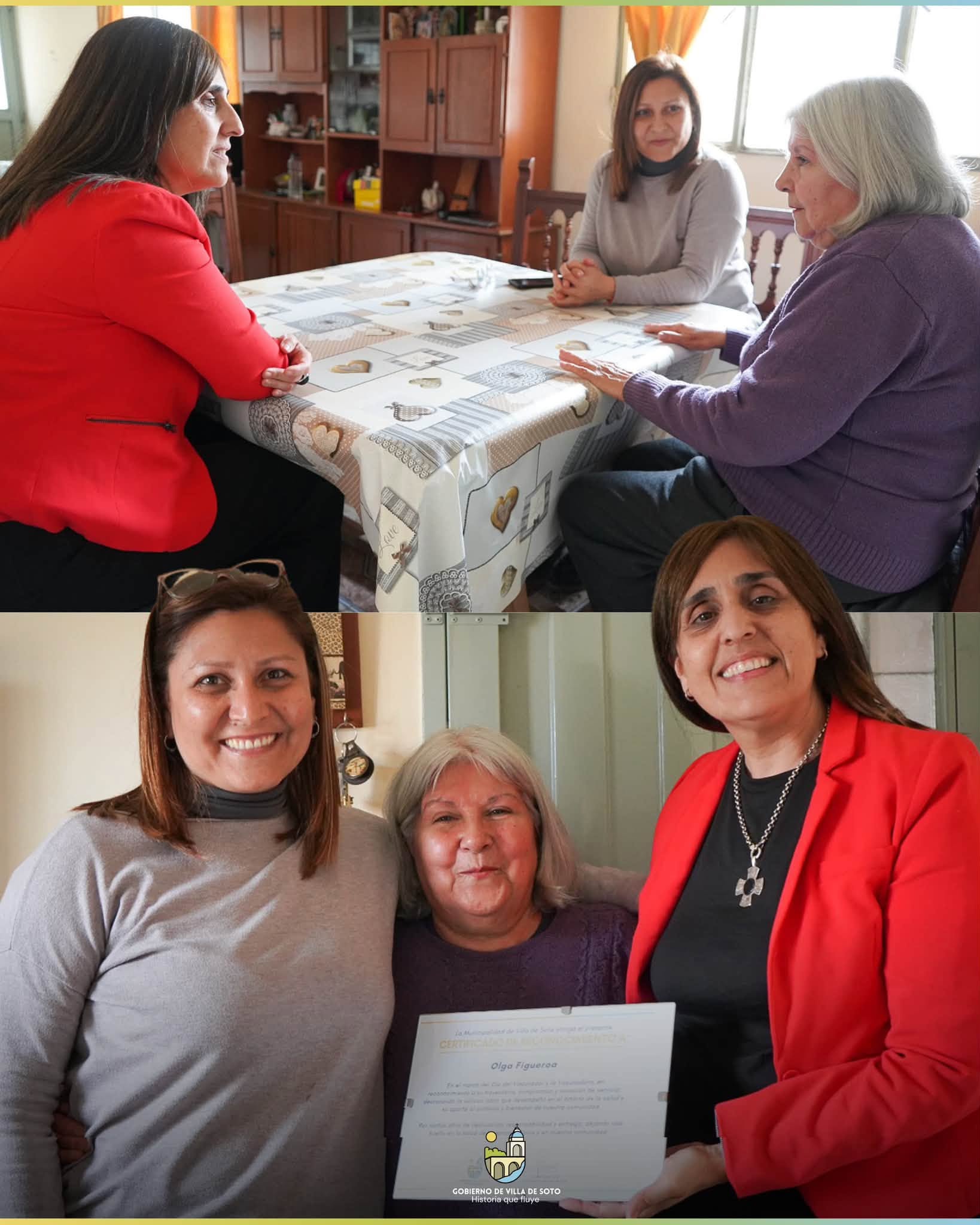 Homenaje a la vocación: El Municipio reconoció la trayectoria de Olga Figueroa en el Día del Vacunador